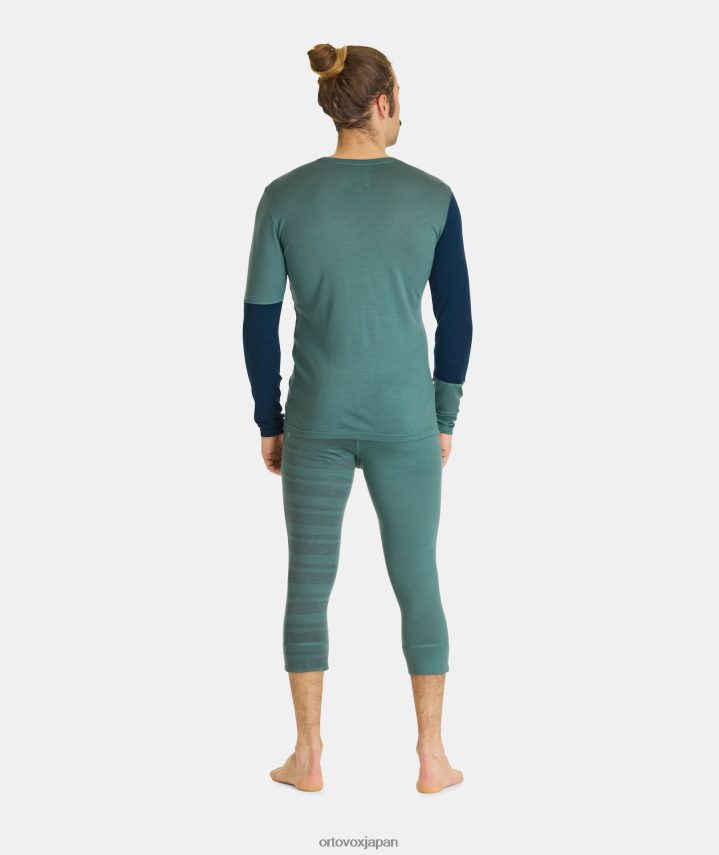 ORTOVOX 185 ロックンウール長袖 男性 パシフィックグリーン T8N0B6306 衣類