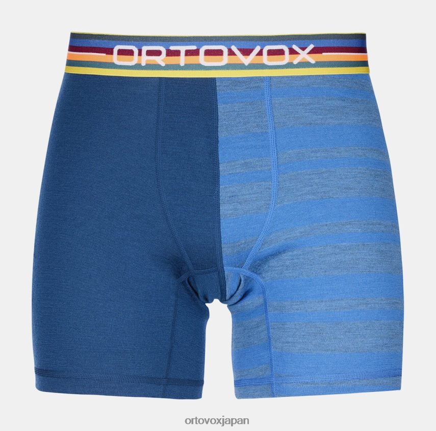 ORTOVOX 185 ロックンウールボクサー 男性 ただ青 T8N0B669 衣類