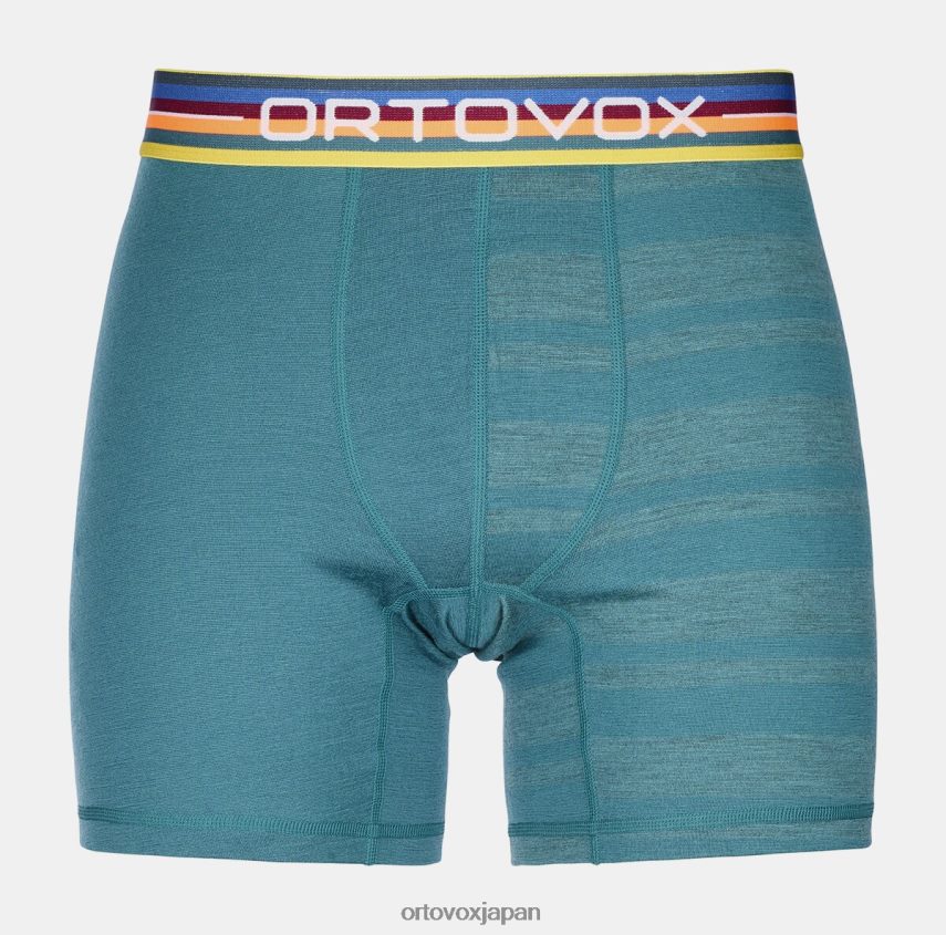 ORTOVOX 185 ロックンウールボクサー 男性 パシフィックグリーン T8N0B672 衣類