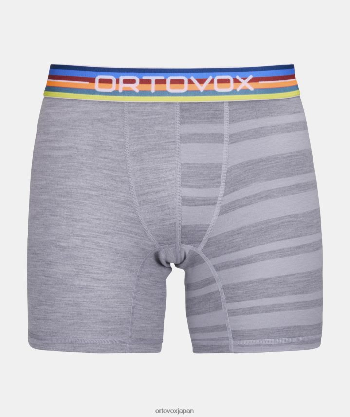 ORTOVOX 185 ロックンウールボクサー 男性 グレーブレンド T8N0B674 衣類