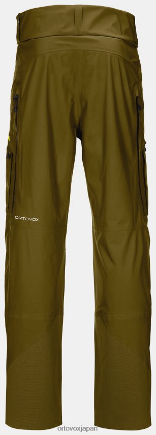 ORTOVOX 3Lディープシェルパンツ 男性 緑の苔 T8N0B634 衣類
