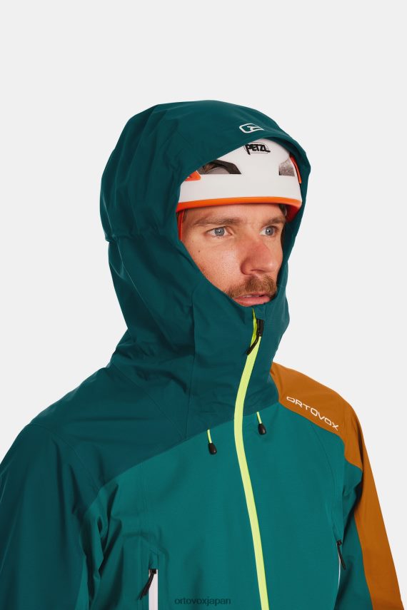 ORTOVOX ウェストルペン 3L ライトジャケット 男性 パシフィックグリーン T8N0B6641 衣類
