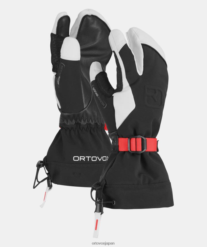 ORTOVOX メリノ フリーライド 3 フィンガー グローブ 女性 黒いカラス T8N0B61137 アクセサリー