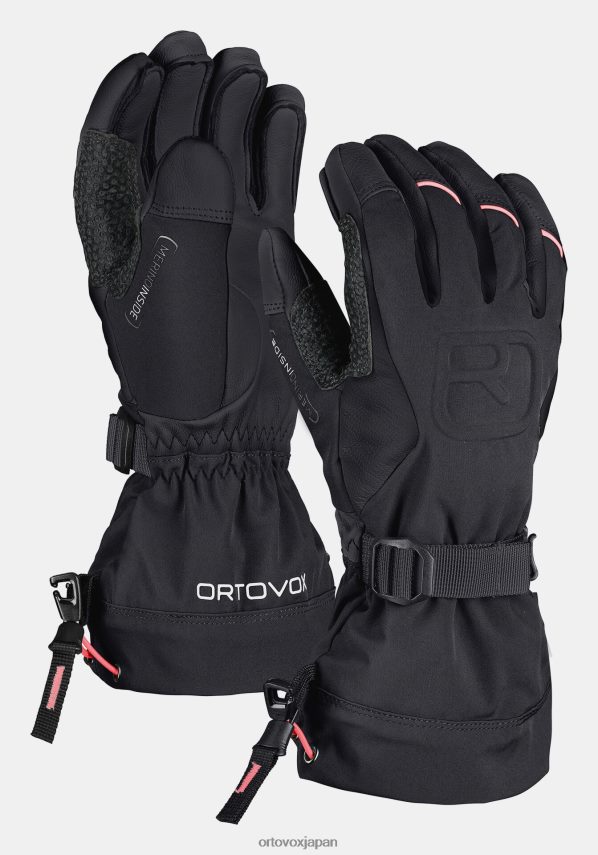 ORTOVOX メリノフリーライドグローブ 女性 黒いカラス T8N0B61116 アクセサリー