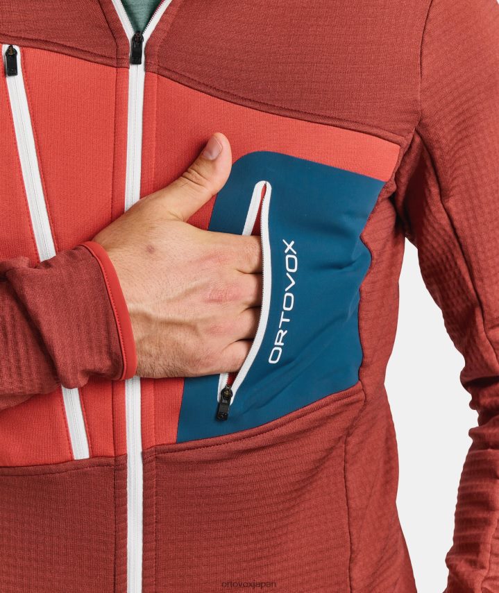 ORTOVOX フリースグリッドジャケット 男性 ずるいキツネ T8N0B6120 衣類