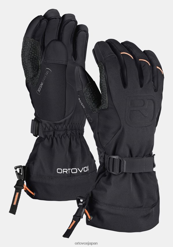 ORTOVOX メリノフリーライドグローブ 男性 黒いカラス T8N0B6359 アクセサリー