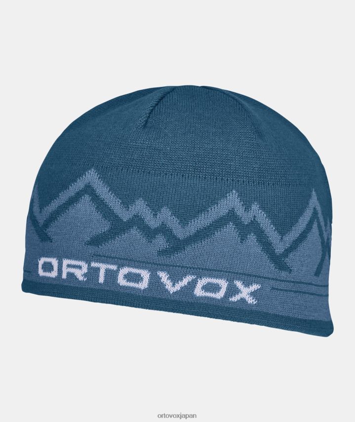 ORTOVOX ピークビーニー帽 男性 ペトロールブルー T8N0B6449 アクセサリー