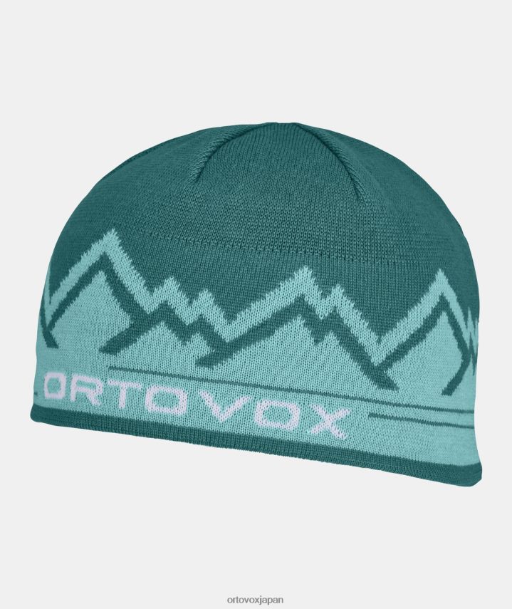 ORTOVOX ピークビーニー帽 男性 パシフィックグリーン T8N0B6450 アクセサリー