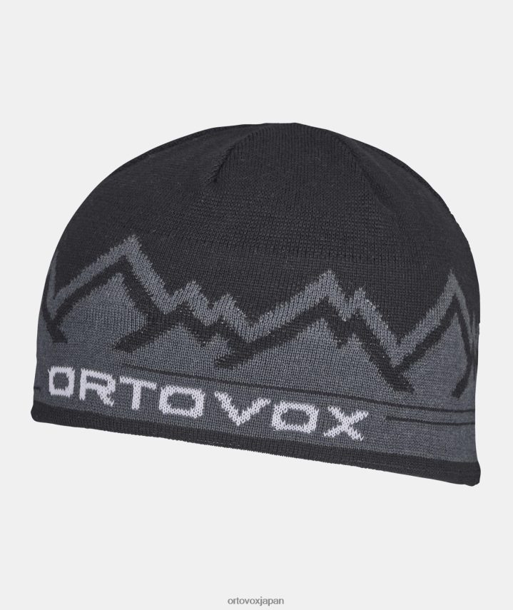 ORTOVOX ピークビーニー帽 男性 黒いカラス T8N0B6451 アクセサリー