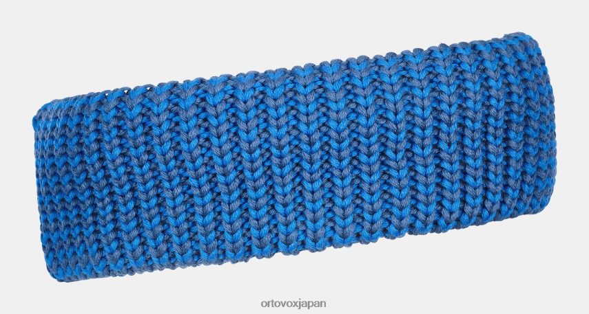 ORTOVOX 厚手のニットヘッドバンド 男性 ペトロールブルー T8N0B6680 アクセサリー