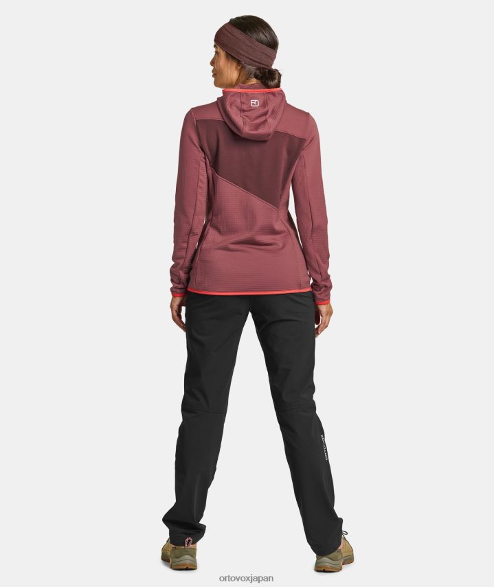 ORTOVOX フリースグリッドフーディー 女性 マウンテンローズ T8N0B6833 衣類