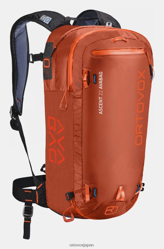ORTOVOX ascent 22 avabag、avabag ユニットなし ユニセックス デザートオレンジ T8N0B61519 バッグ