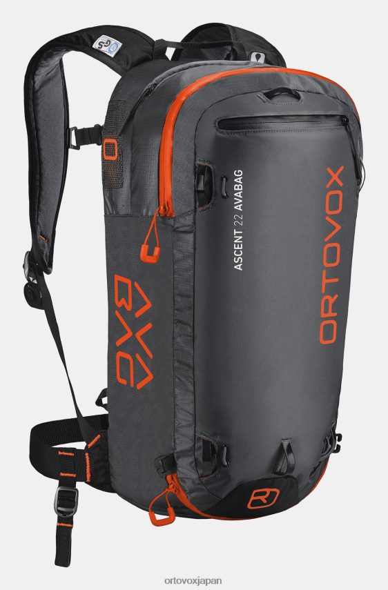 ORTOVOX ascent 22 avabag、avabag ユニットなし ユニセックス 黒無煙炭 T8N0B61520 バッグ