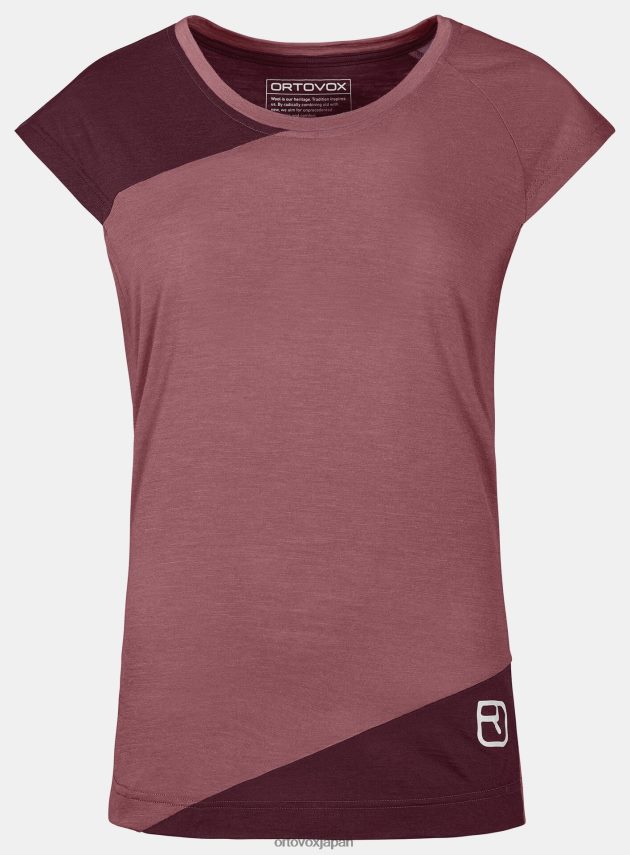 ORTOVOX 120テックTシャツ 女性 マウンテンローズ T8N0B61197 衣類