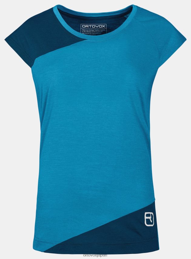 ORTOVOX 120テックTシャツ 女性 ヘリテージブルー T8N0B61198 衣類
