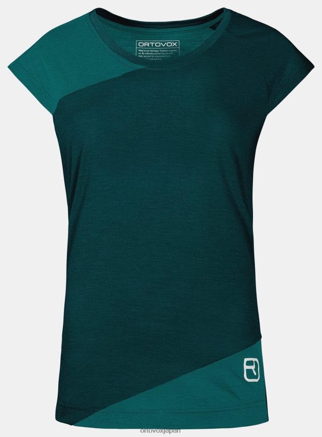 ORTOVOX 120テックTシャツ 女性 暗い太平洋 T8N0B61199 衣類