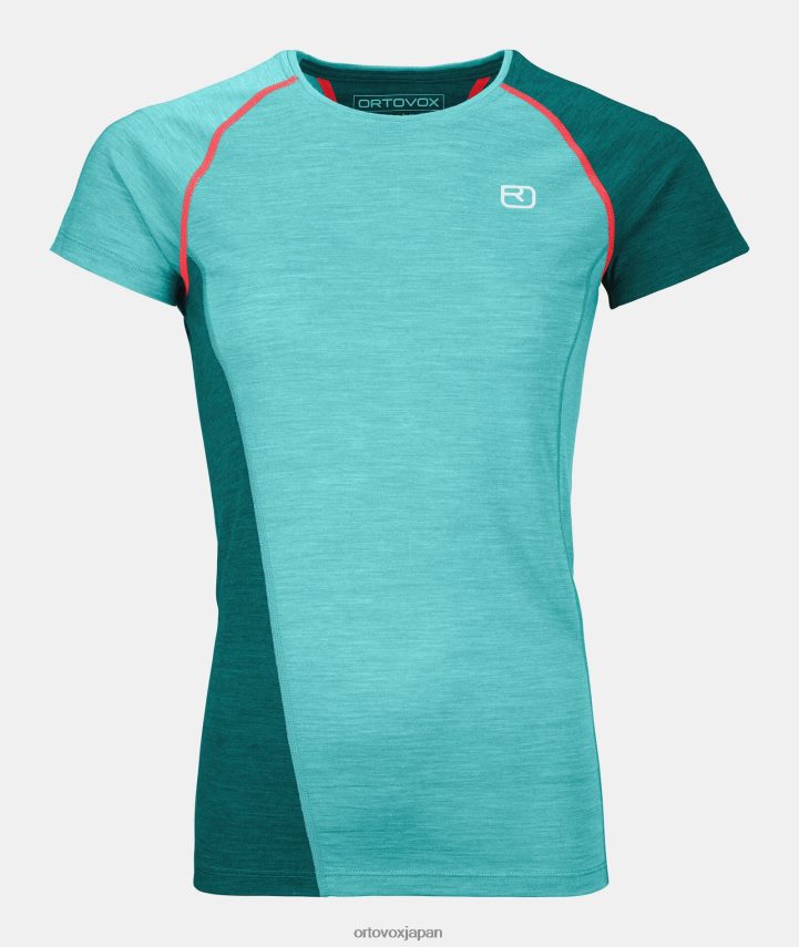 ORTOVOX 120クールテックファストアップワードTシャツ 女性 アイスウォーターフォールブレンド T8N0B61217 衣類