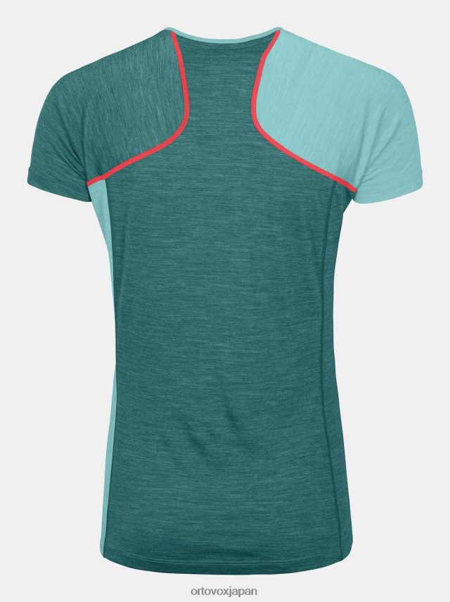 ORTOVOX 120クールテックファストアップワードTシャツ 女性 アイスウォーターフォールブレンド T8N0B61217 衣類