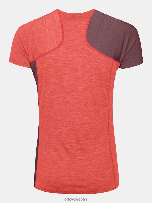 ORTOVOX 120クールテックファストアップワードTシャツ 女性 サンゴブレンド T8N0B61218 衣類