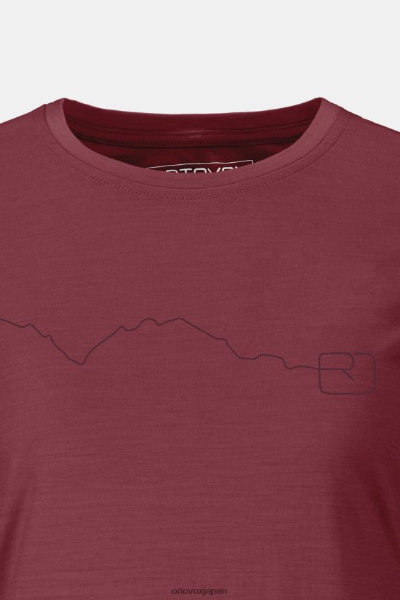 ORTOVOX 120テックマウンテンTシャツ 女性 黒ずんだ血 T8N0B61291 衣類
