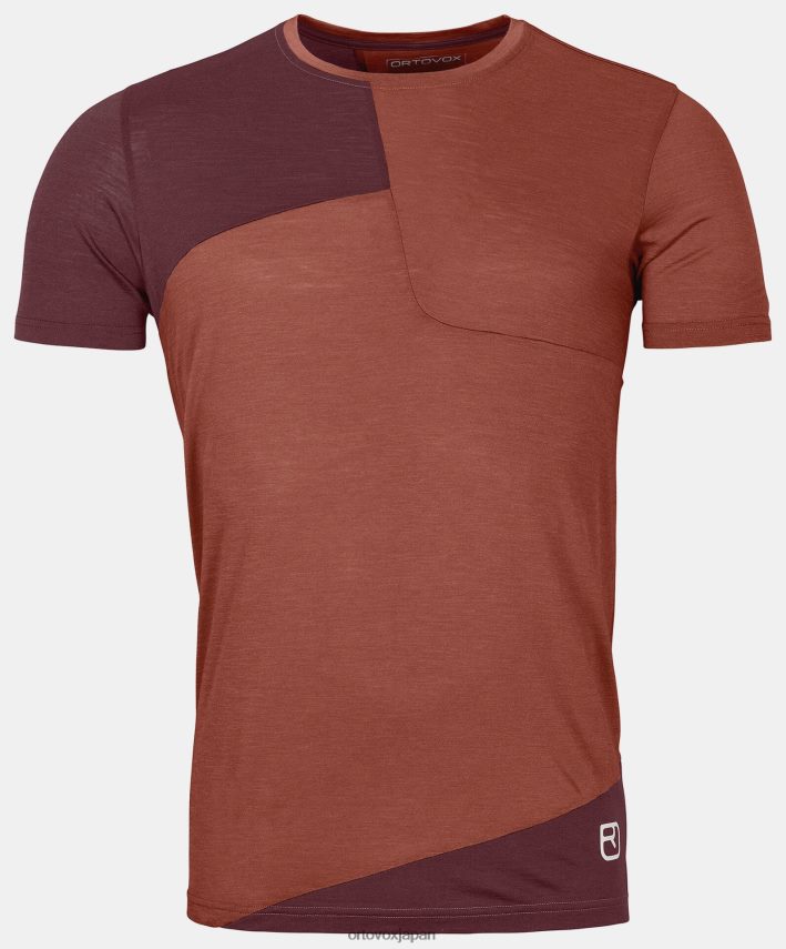 ORTOVOX 120テックTシャツ 男性 クレイオレンジ T8N0B6538 衣類