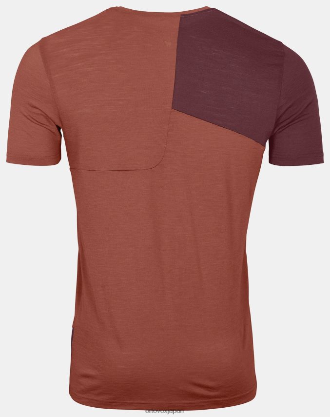 ORTOVOX 120テックTシャツ 男性 クレイオレンジ T8N0B6538 衣類