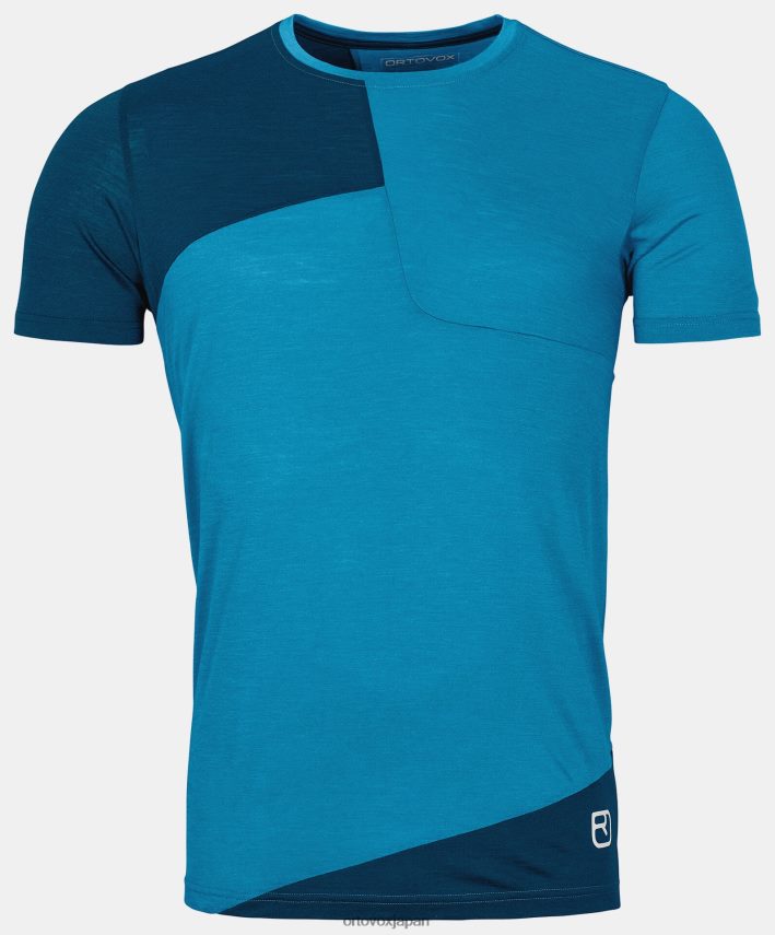 ORTOVOX 120テックTシャツ 男性 ヘリテージブルー T8N0B6539 衣類