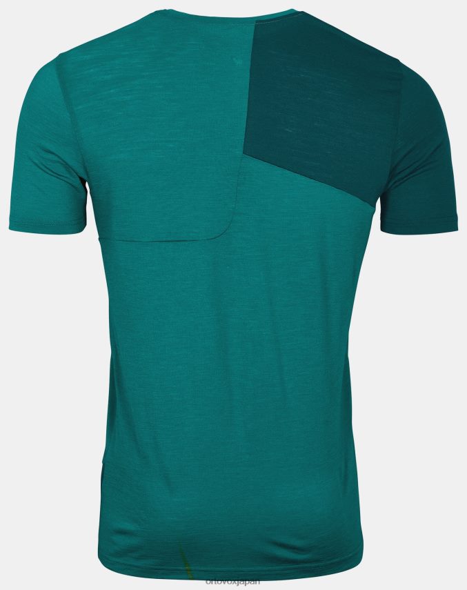 ORTOVOX 120テックTシャツ 男性 パシフィックグリーン T8N0B6540 衣類