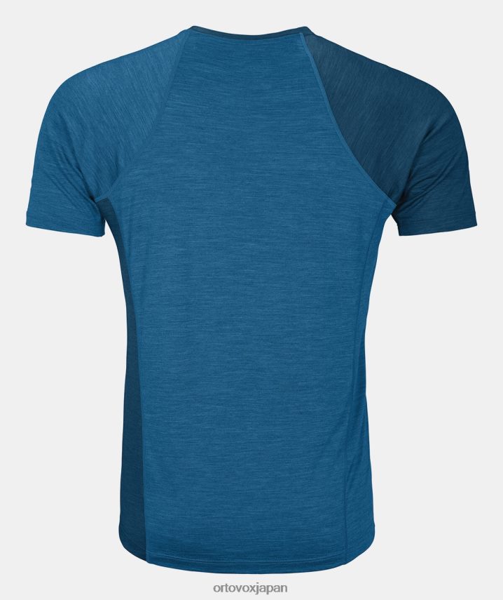 ORTOVOX 120クールテックファストアップワードTシャツ 男性 ペトロールブルーブレンド T8N0B6674 衣類