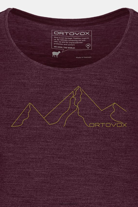 ORTOVOX クールマウンテンフェイスTS 150個 女性 ダークワインブレンド T8N0B61075 衣類